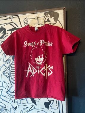 Gildan Red The Adicts 'Songs of Praise' Graphic Tee